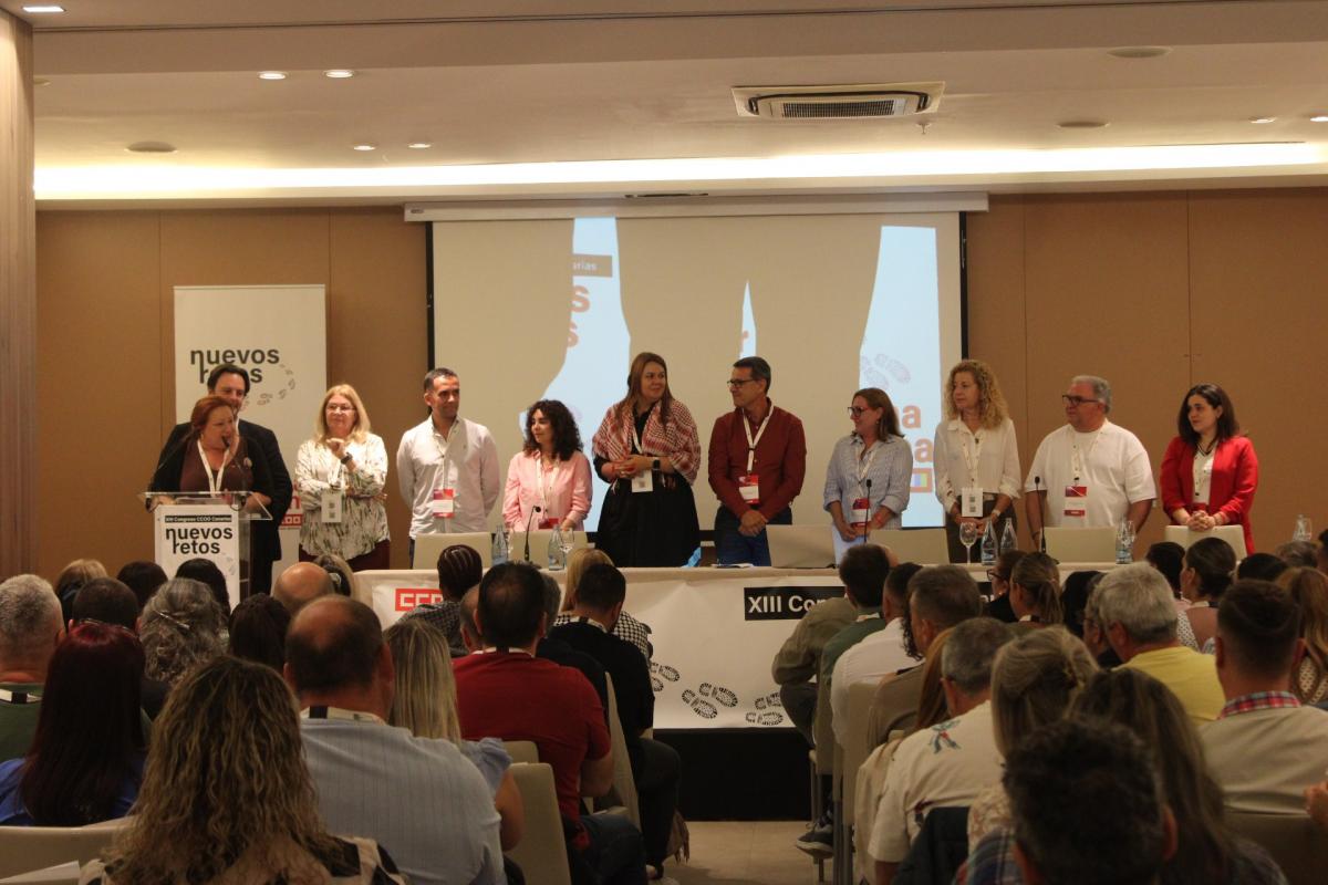 Comision Ejecutiva Electa en el XIII Congreso de CCOO Canarias