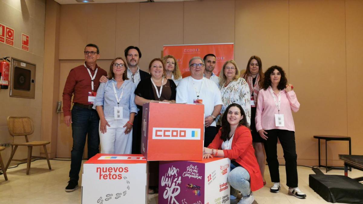Comision Ejecutiva Electa en el XIII Congreso de CCOO Canarias