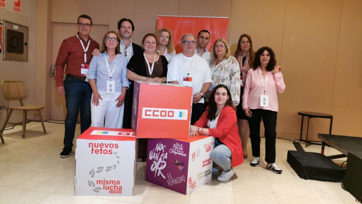 Comision Ejecutiva Electa en el XIII Congreso de CCOO Canarias