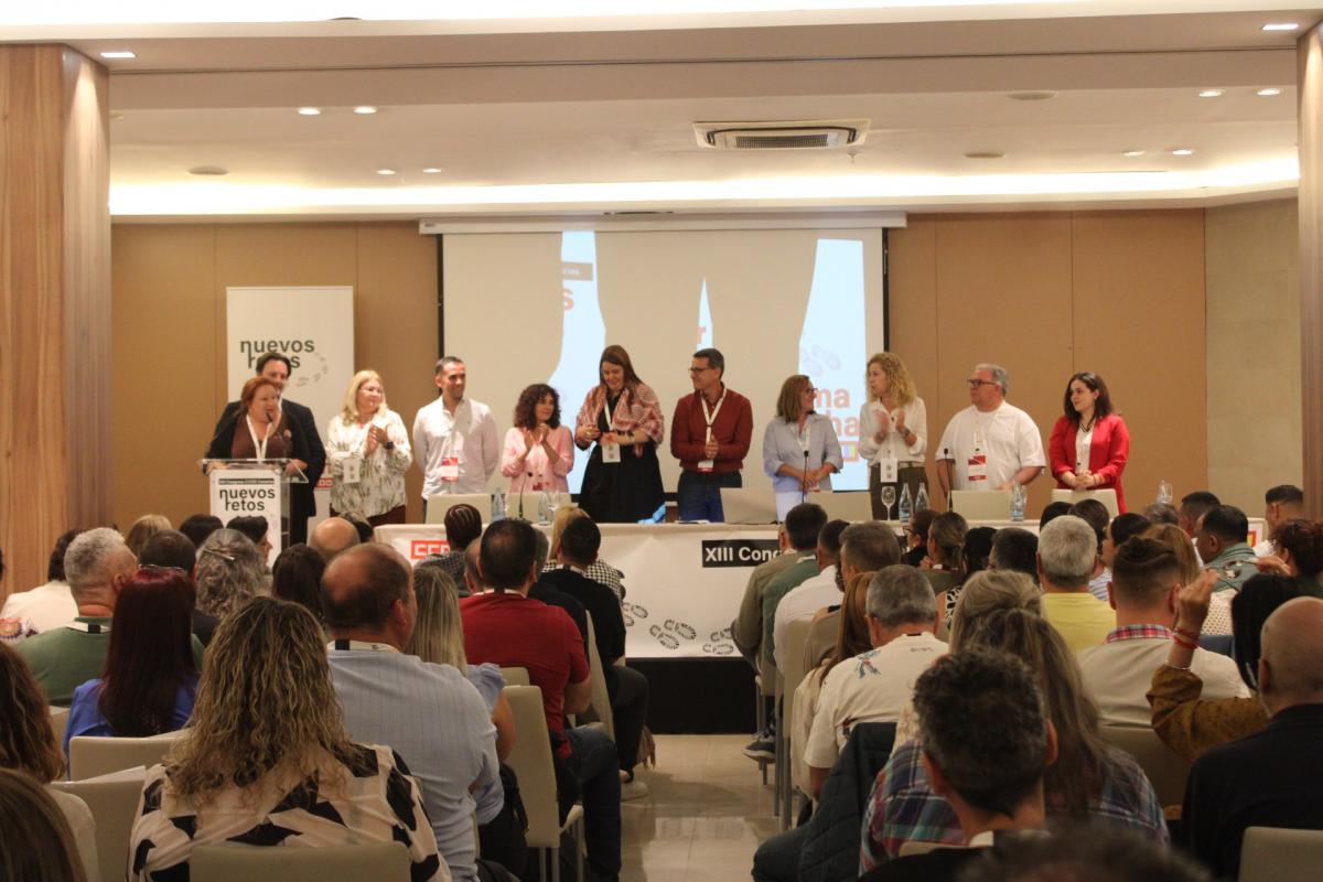 Comision Ejecutiva Electa en el XIII Congreso de CCOO Canarias