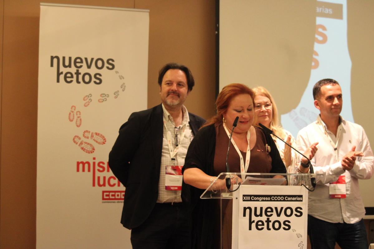 Comision Ejecutiva Electa en el XIII Congreso de CCOO Canarias
