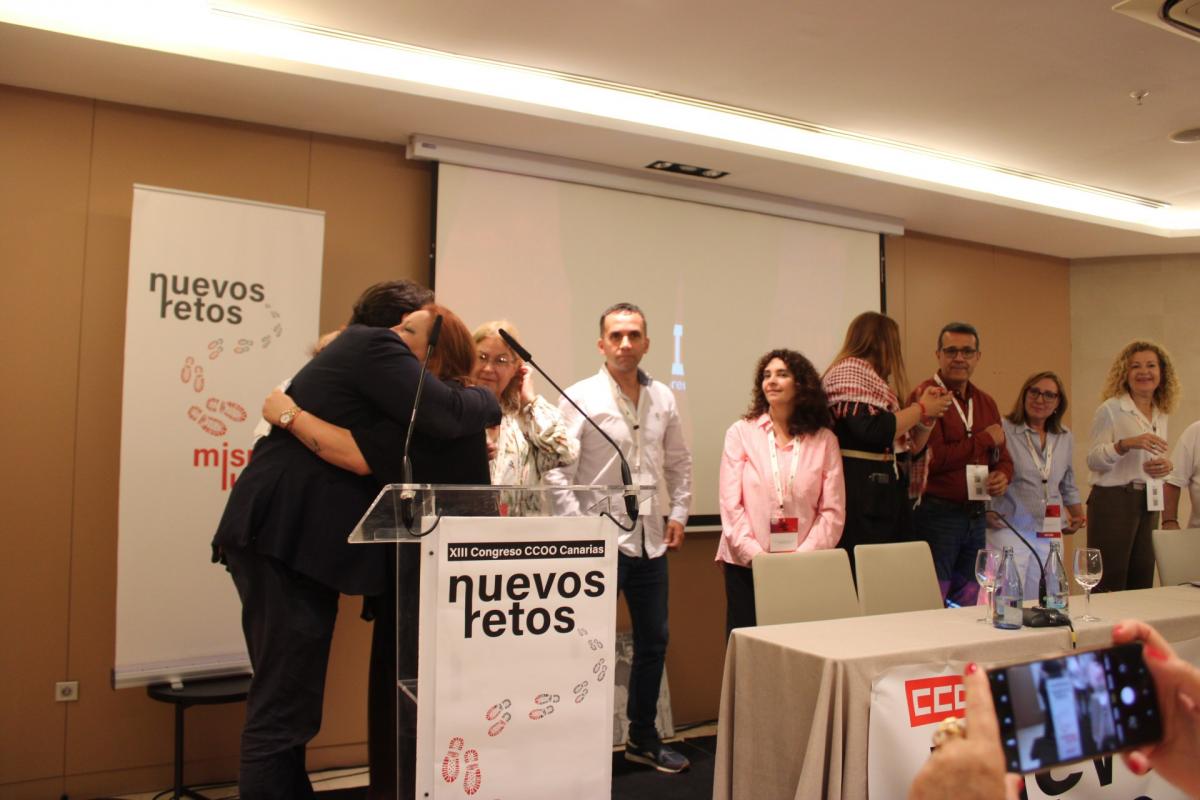 Comision Ejecutiva Electa en el XIII Congreso de CCOO Canarias
