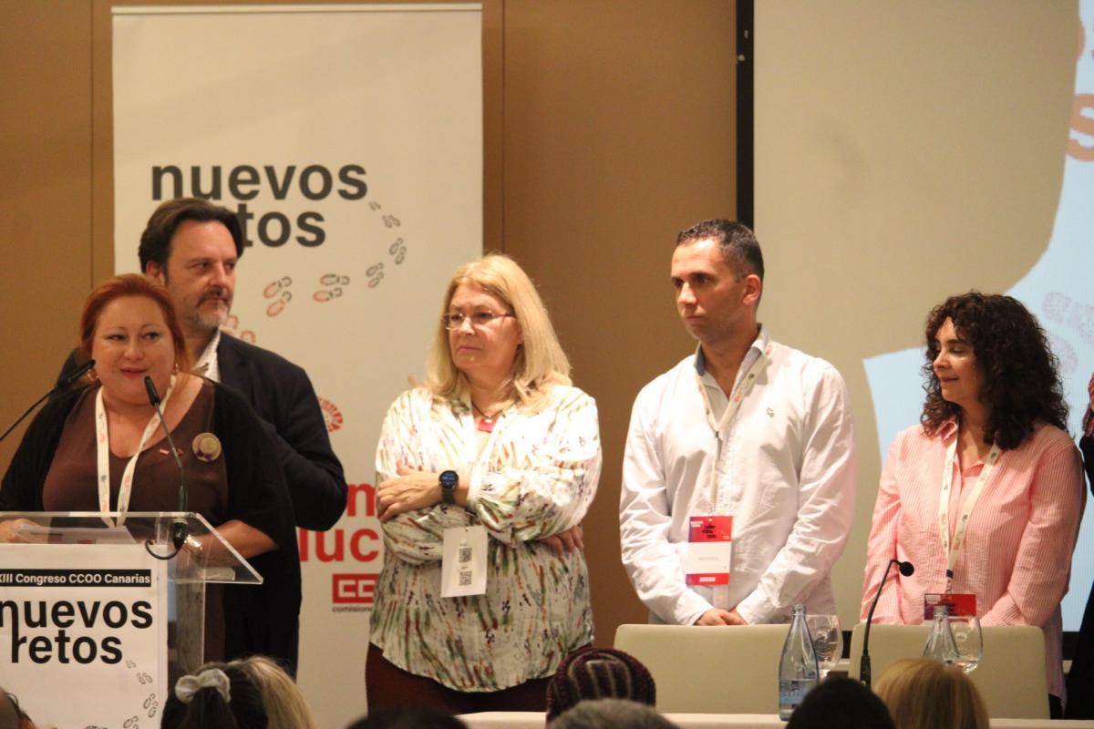 Comision Ejecutiva Electa en el XIII Congreso de CCOO Canarias