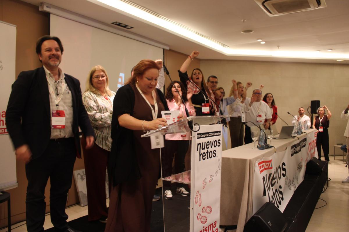 Comision Ejecutiva Electa en el XIII Congreso de CCOO Canarias